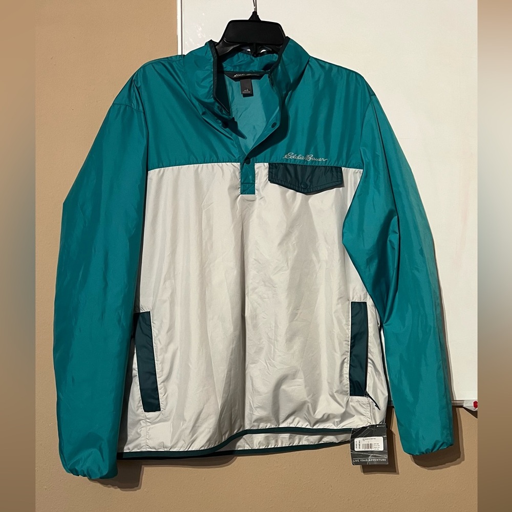 Eddie Bauer Teal Snap Jacket
